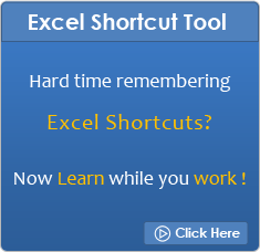 Excel Shortcut Tool